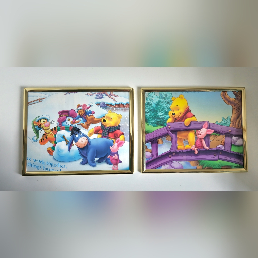 Winnie the Pooh Vintage Framed Wall Art Set 2005